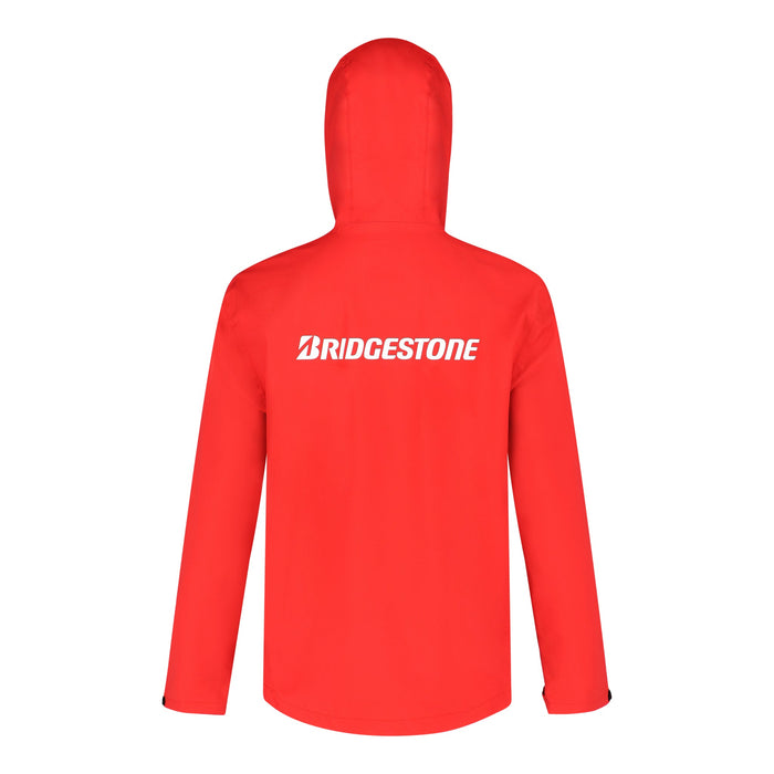 Moto rain jacket red