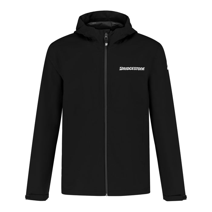 Moto rain jacket black