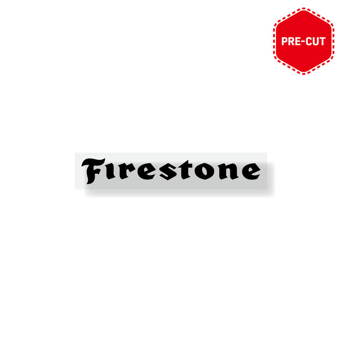 Sticker Firestone precut - black 30 x 4 cm