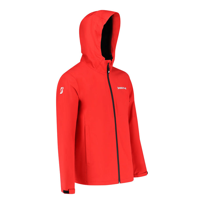 Moto rain jacket red