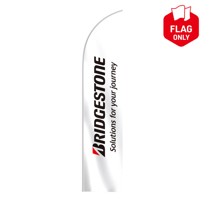 Beach flag Bridgestone set logo 370 x 65 cm